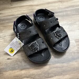 Crocs Black Panther Sandals – Women’s 9 / Men’s 7 Marvel Wakanda Forever NWT